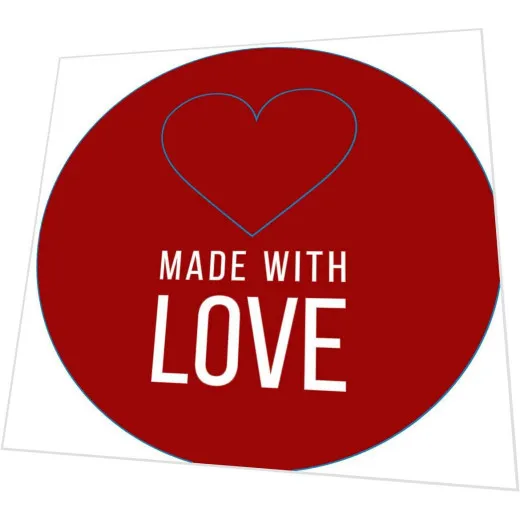 Servietten gestanzt - Made with Love