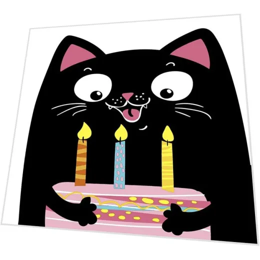 Servietten gestanzt - Partykatze