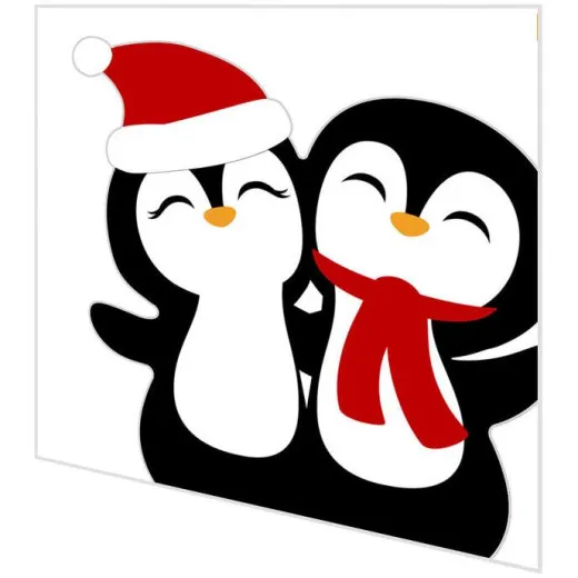 Servietten gestanzt Pinguine