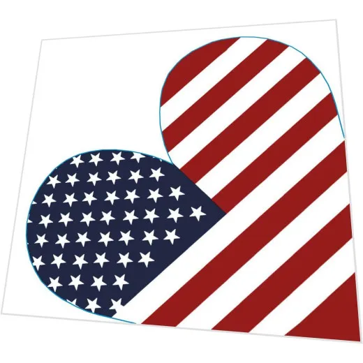 Servietten gestanzt - USA Flagge