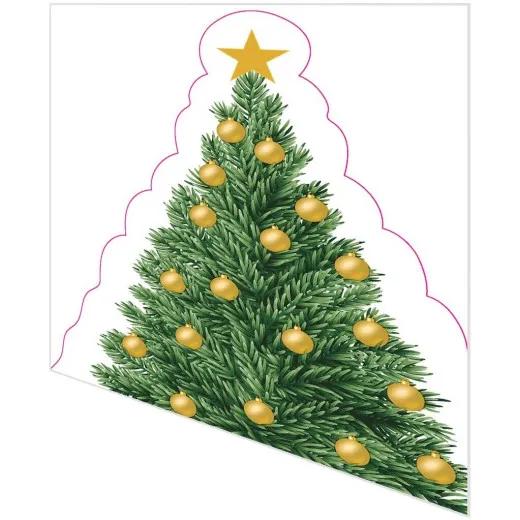 Servietten gestanzt - Weihnachtsbaum