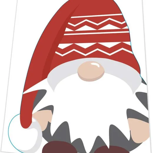 Servietten gestanzt - Schwedischer Zwerg