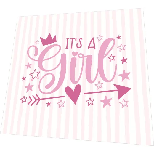 Servietten - Girl rosa