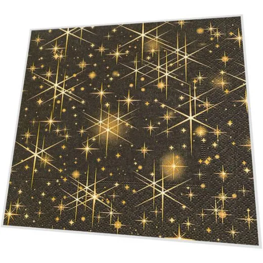 Servietten - Glitzersterne