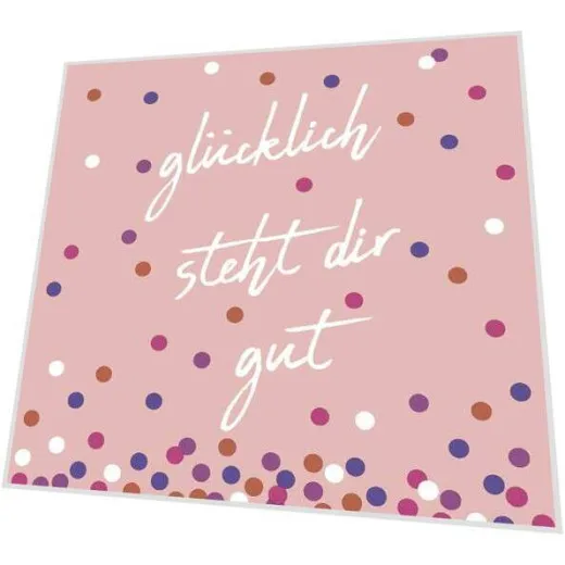 Servietten - Glücklich