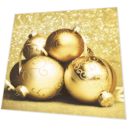 Napkins - Golden baubles