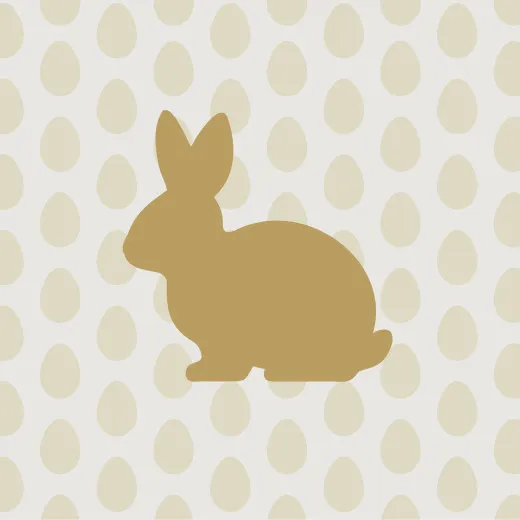 Servietten - Goldener Hase