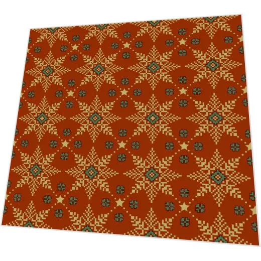 Servietten - Goldener Schnee auf rot