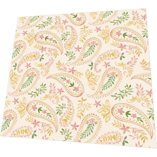 Servietten - Goldenes Paisley - Muster
