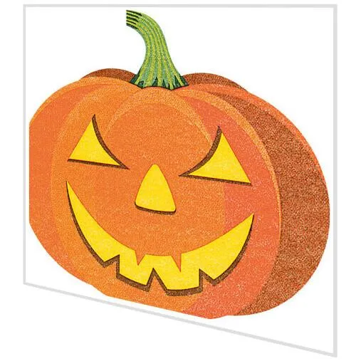 Servietten gestanzt - Halloween Kürbis