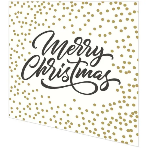 Servietten - Happy Christmas auf Punkten