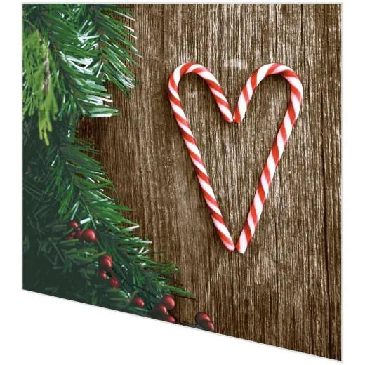 Servietten - Herz aus Zuckerstangen