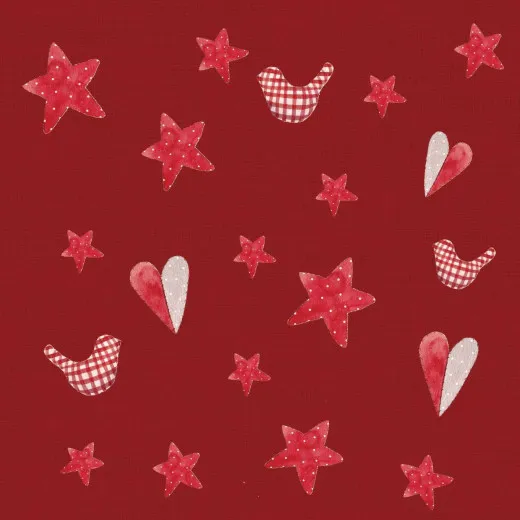 Napkins - Artisan joy red Napkins - Artisan joy red