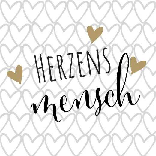 Servietten - Herzensmensch Servietten - Herzensmensch