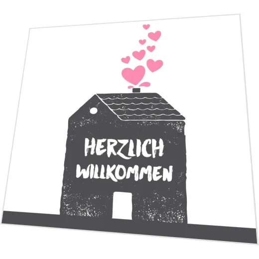 Servietten - Herzlich willkommen