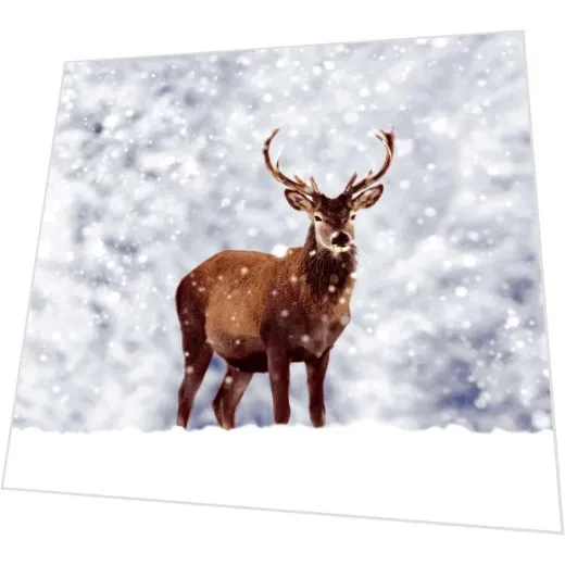 Servietten - Hirsch im Winter