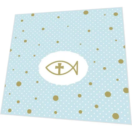 Servietten - Ichthys Fisch mit Punkten