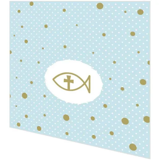 Servietten - Ichthys Fisch mit Punkten