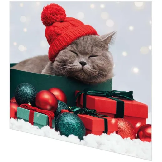 Servietten - Katze und Geschenke