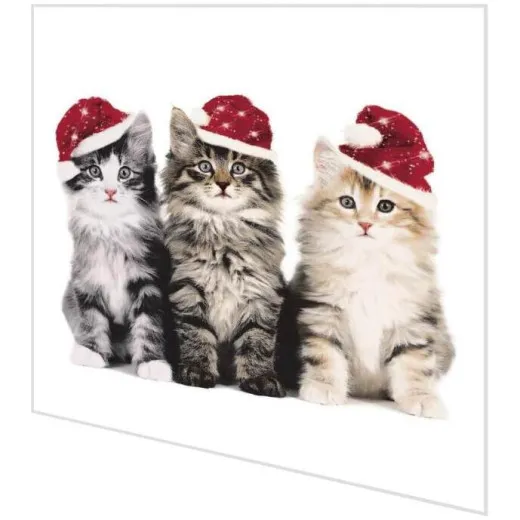 Servietten - Katzen zu Weihnachten