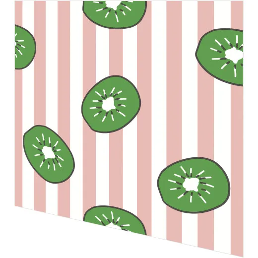 Servietten - Kiwis auf Streifen