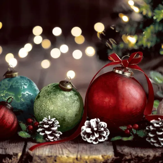 Servietten - Klassische Kugeln