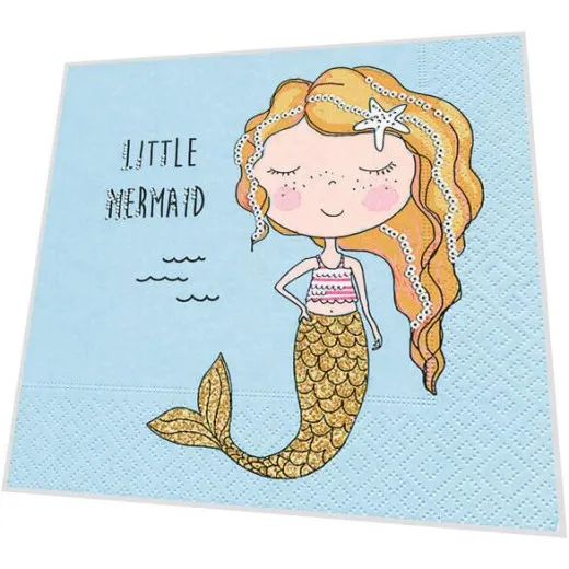 Servietten - Kleine Meerjungfrau