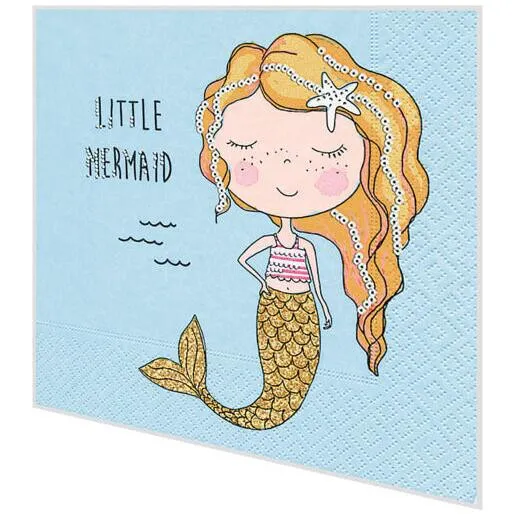 Servietten - Kleine Meerjungfrau