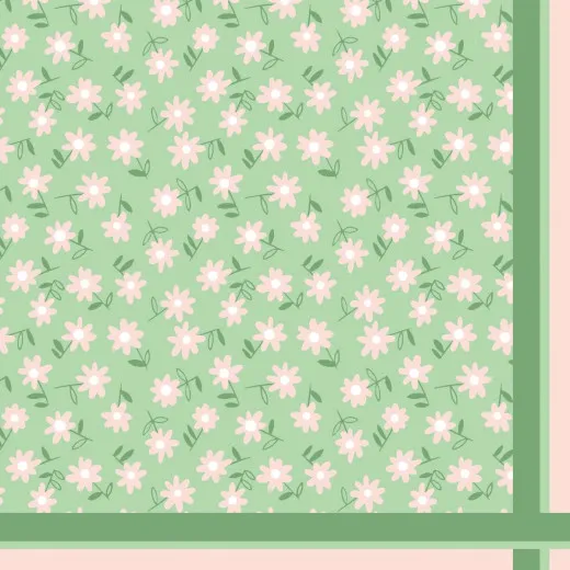 Napkins - Ditsy green