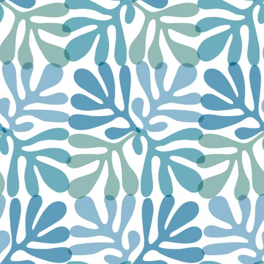 Servietten - Koralle blau