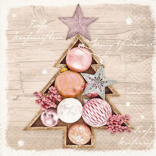 Napkins - Framed baubles