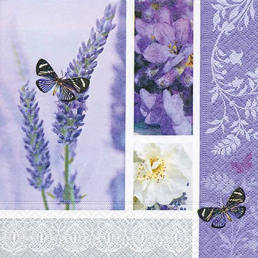 Servietten - Lavendeltraum
