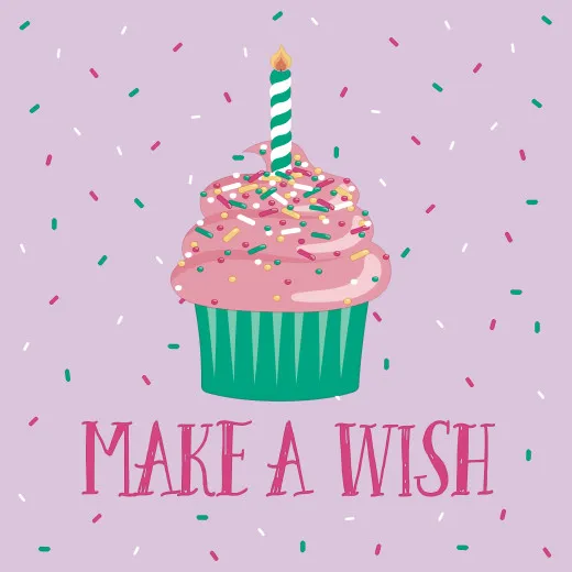 Servietten - Make a wish - Kuchen Servietten - Make a wish - Kuchen