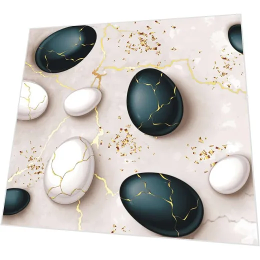 Servietten - Marmor-Eier