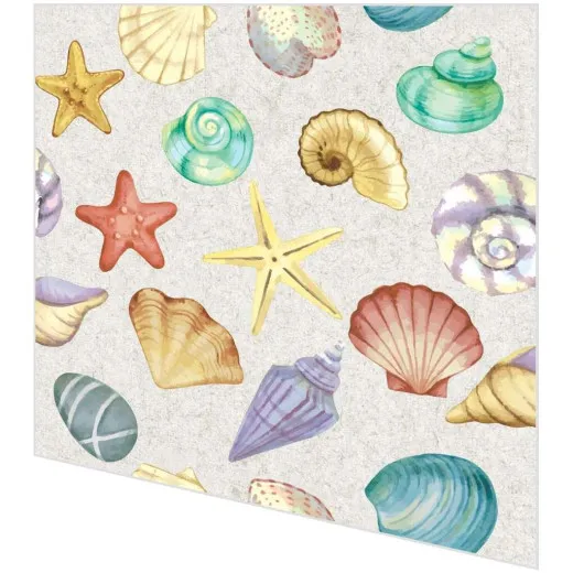 Servietten - Meeresufer mit Muscheln