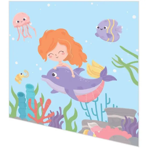 Servietten - Meerjungfrau mit Delfin