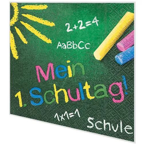 Servietten - Mein erster Schultag