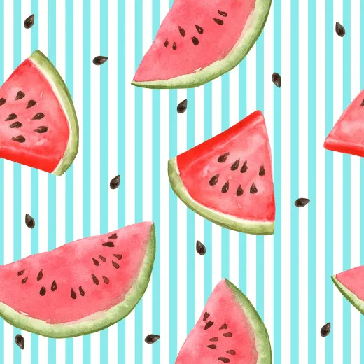 Napkins - Melon lines