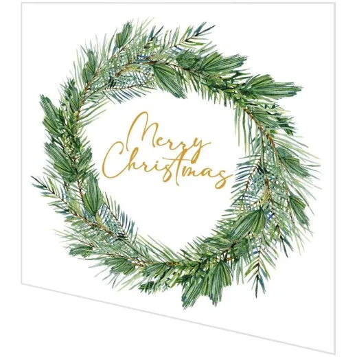 Servietten - Merry Christmas im Kranz