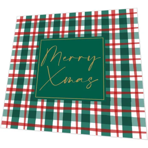 Servietten - Merry Christmas auf Muster