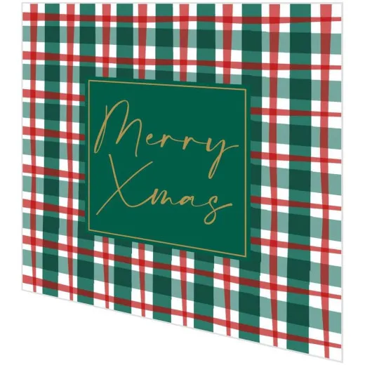 Servietten - Merry Christmas auf Muster