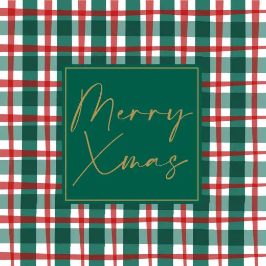 Servietten - Merry Christmas auf Muster