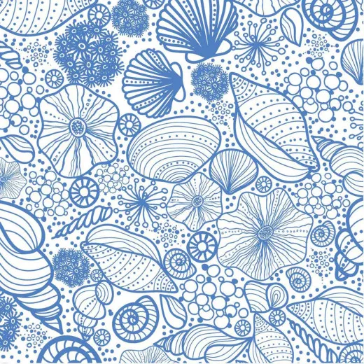 Napkins - Seashell Pattern