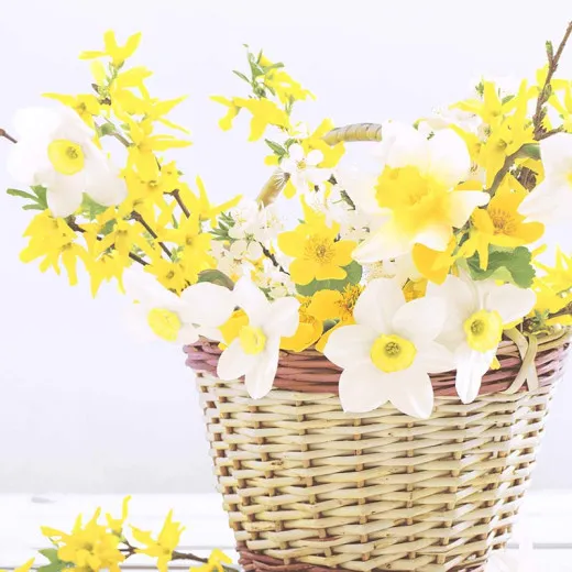 Napkins - Daffodil basket