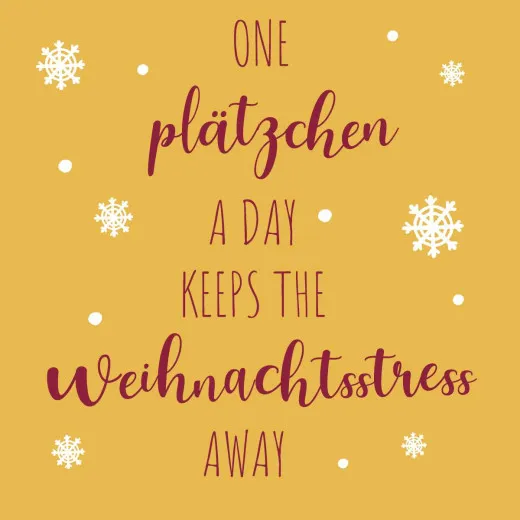 Servietten - One Plätzchen
