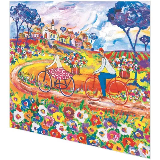 Servietten Portchie - Blumen für Tante Julieta auf dem Fahrrad