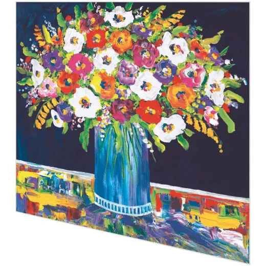 Servietten Portchie - Blumenvase mit Blumen auf Tisch