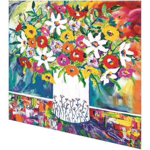 Napkins Portchie - Mixed flowers in a white vase