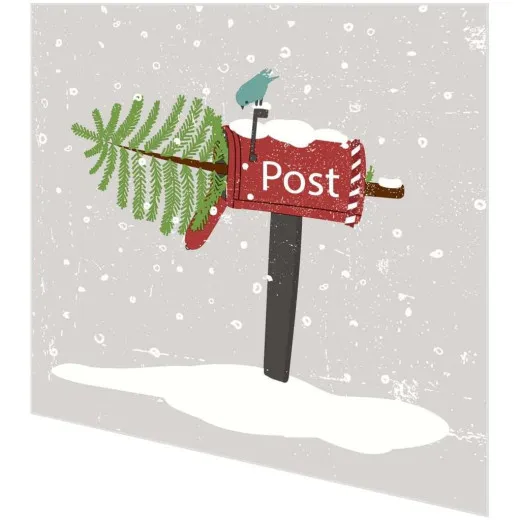 Servietten - Post im Briefkasten