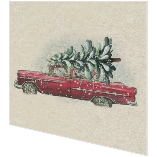 Servietten - Baum im Auto - 100% Recycling